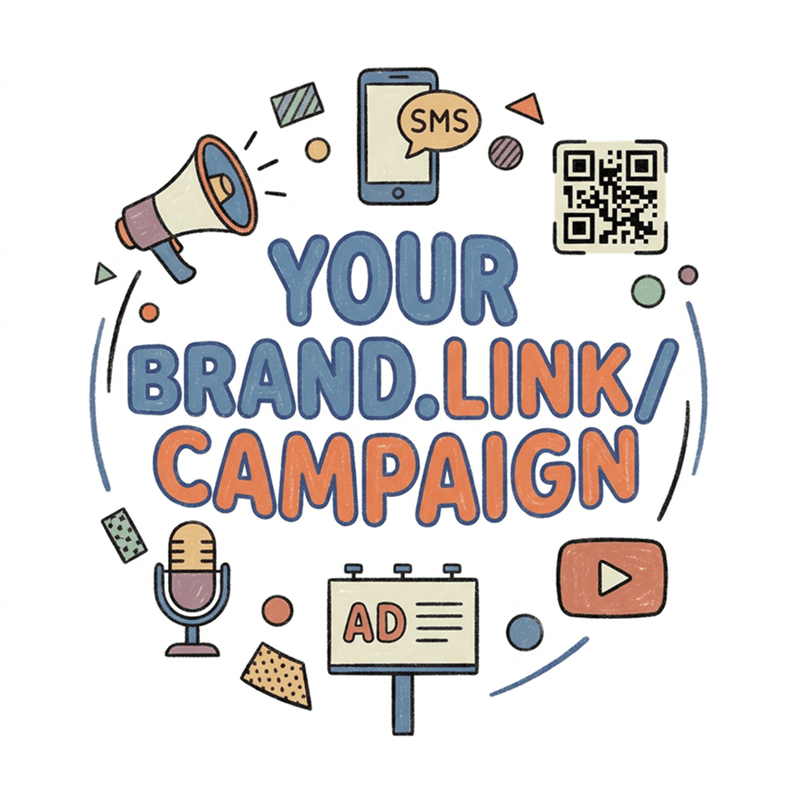 Custom branded links make marketing campaigns easier to remember, share, and repeat across channels