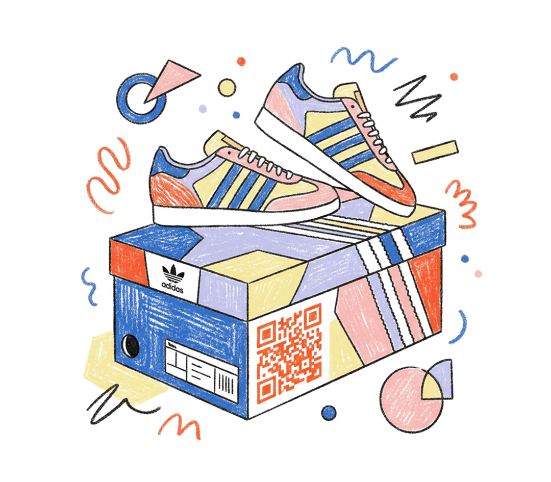 Branded short links and QR code package illustration