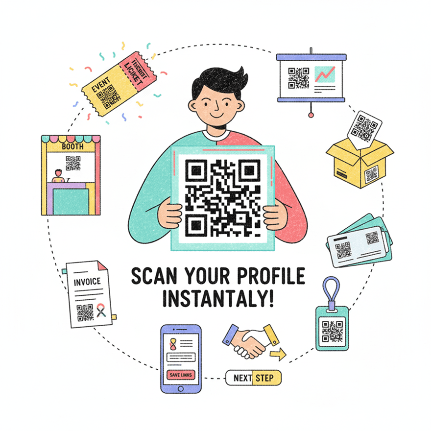 QR business cards make in-person networking faster and more memorable