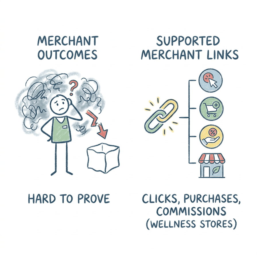 Merchant outcomes are hard to prove