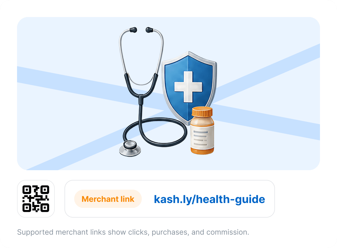 Healthcare resources links and QR code tracking