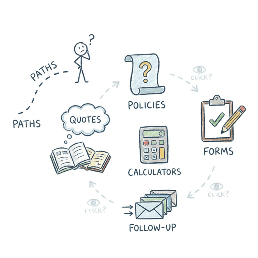 Education paths are scattered