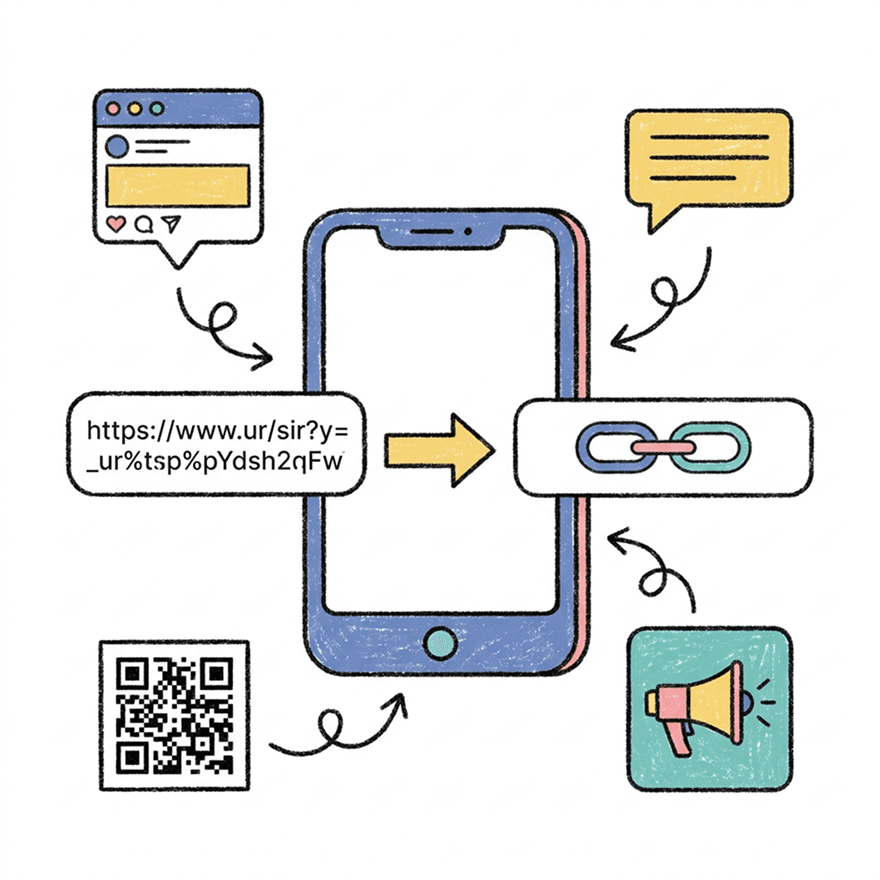 Mobile short links reduce friction for shoppers moving between apps, messages, and browsers